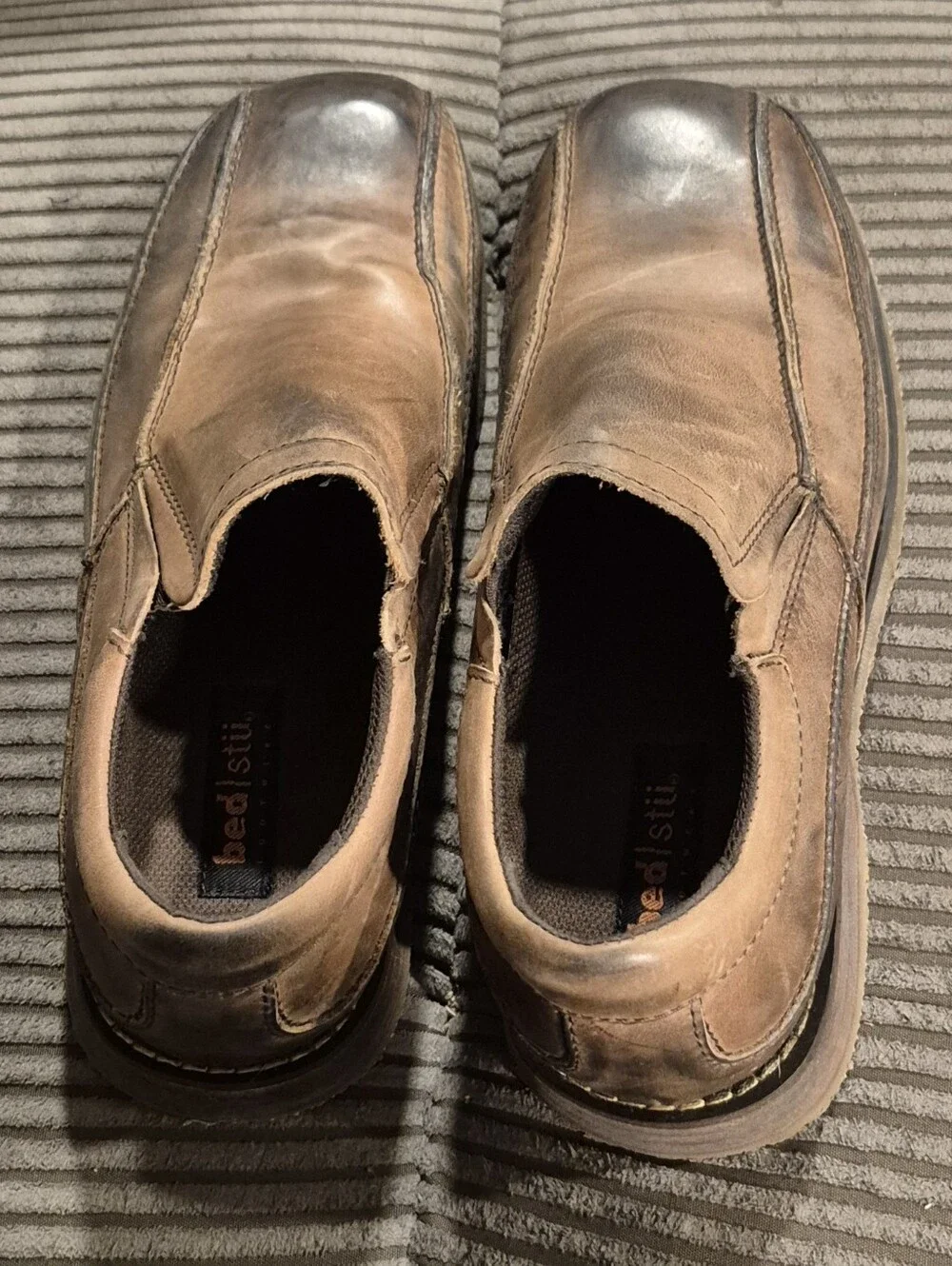 Bed Stu Men's Brown Leather Loafers Size 10